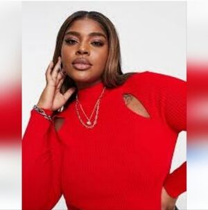 🍂🍁Nwot Ftf cut out sweater size 1x